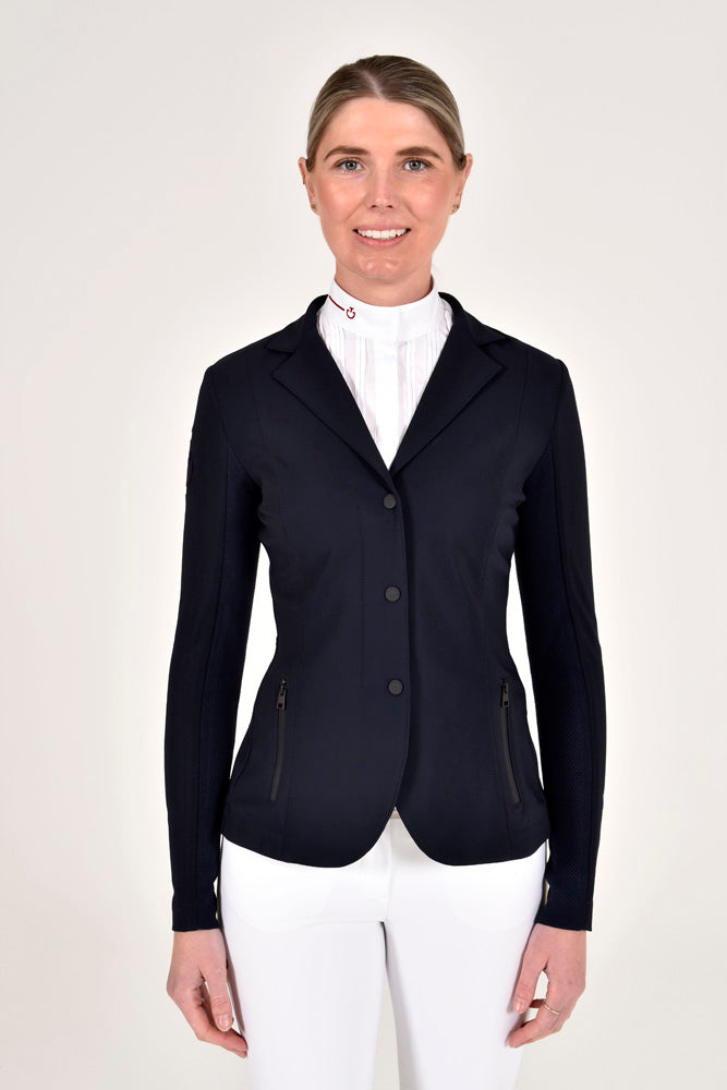 Light Riding Jacket Cavalleria Toscana - R-Evolution Light Tech Knit Zip Riding Jacket ...