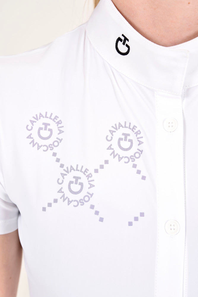 Mini Orbit S/S Competition Polo - White