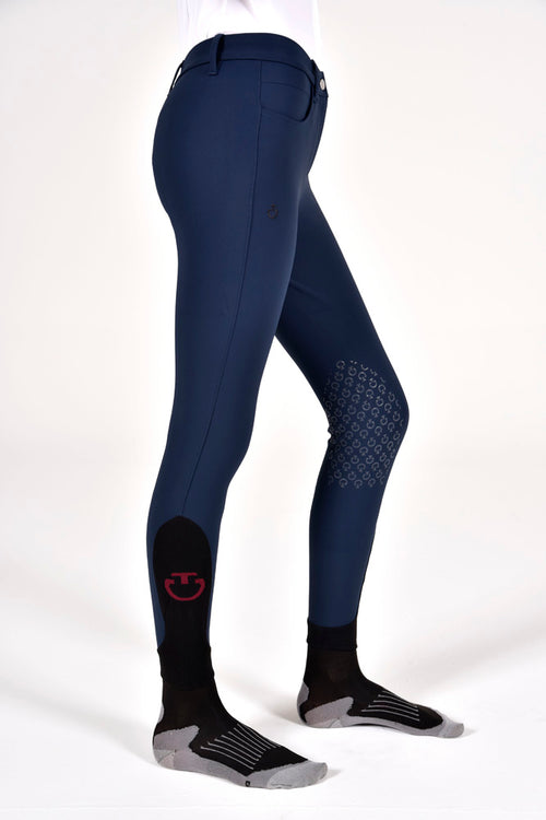 Girl’s Color Grip Breeches - Ocean Blue