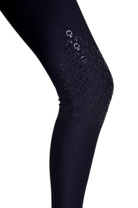 Girl's Orbit Print Perf Pocket Tights - Navy