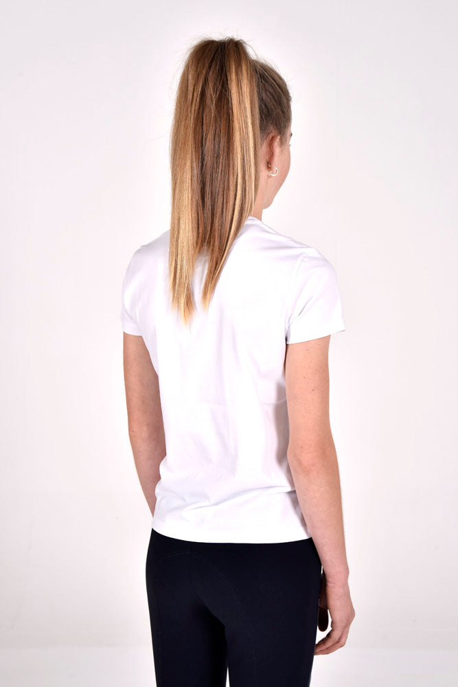 CT Print Cotton T-Shirt - White (Size 12)