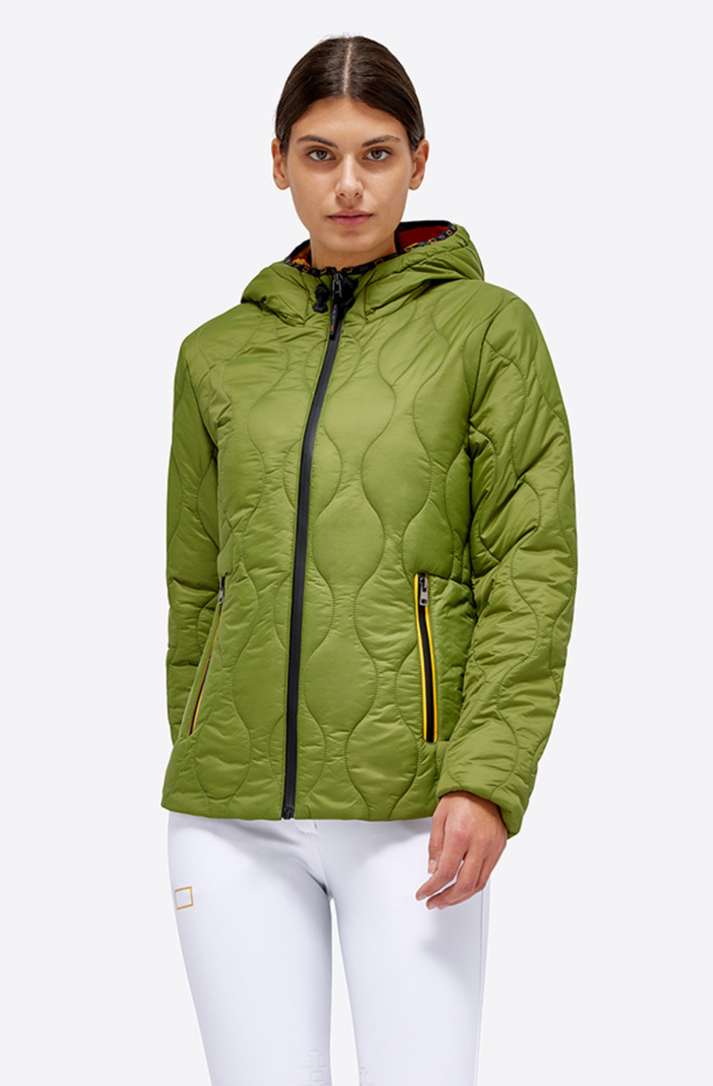 Nylon Hooded Puffer Jacket - Forest Green