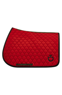 Circular Quilt Jersey Jump Pad - Red/Black