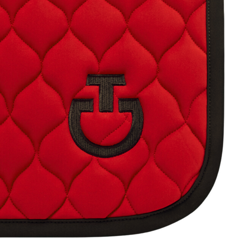 Circular Quilt Jersey Jump Pad - Red/Black