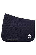 Circular Quilted Dressage Saddle Pad - Navy