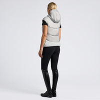 Down Padded Women's Vest - Light Grey