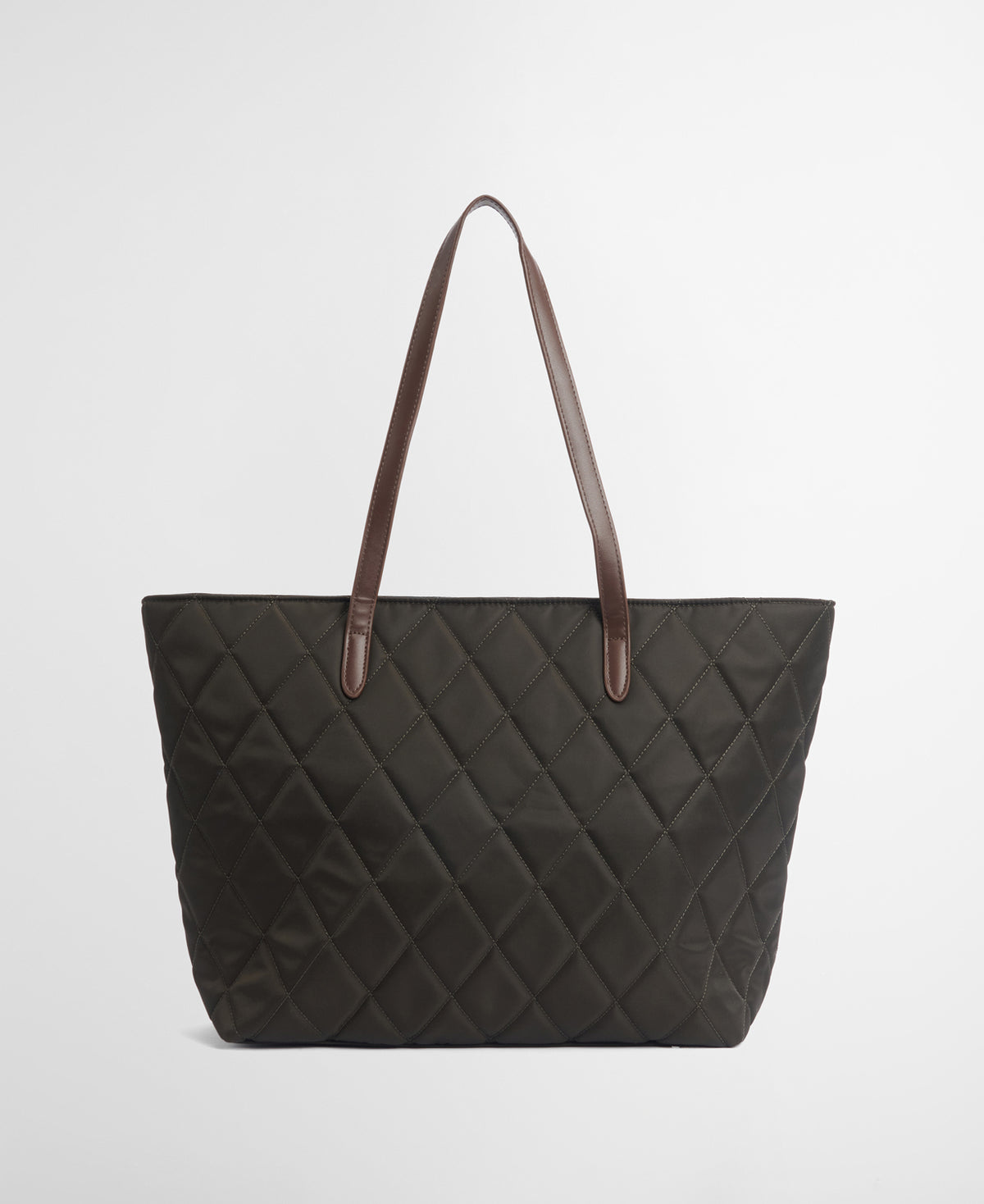 Quilted Tote Bag - Olive