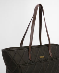 Quilted Tote Bag - Olive