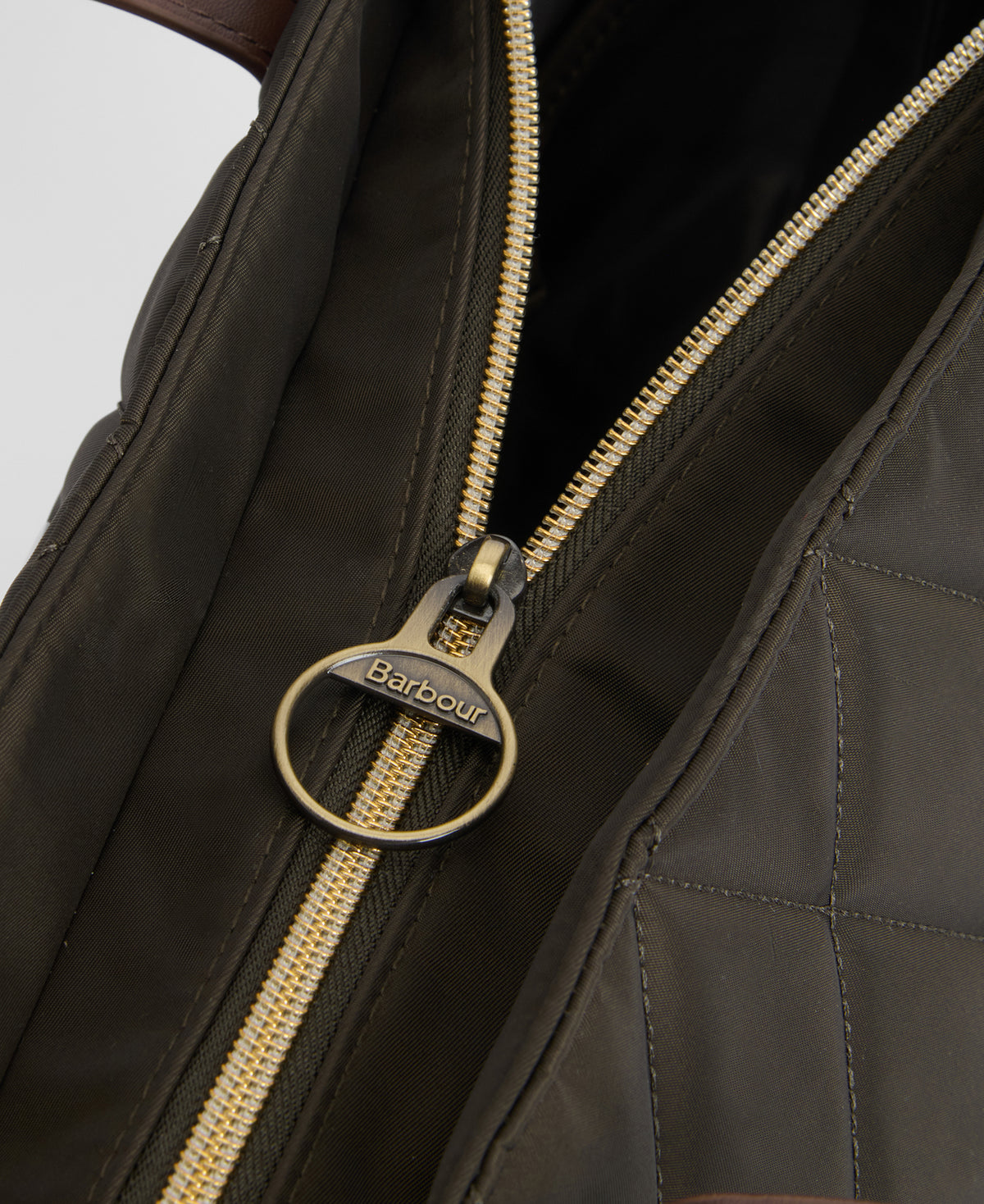 Quilted Tote Bag - Olive