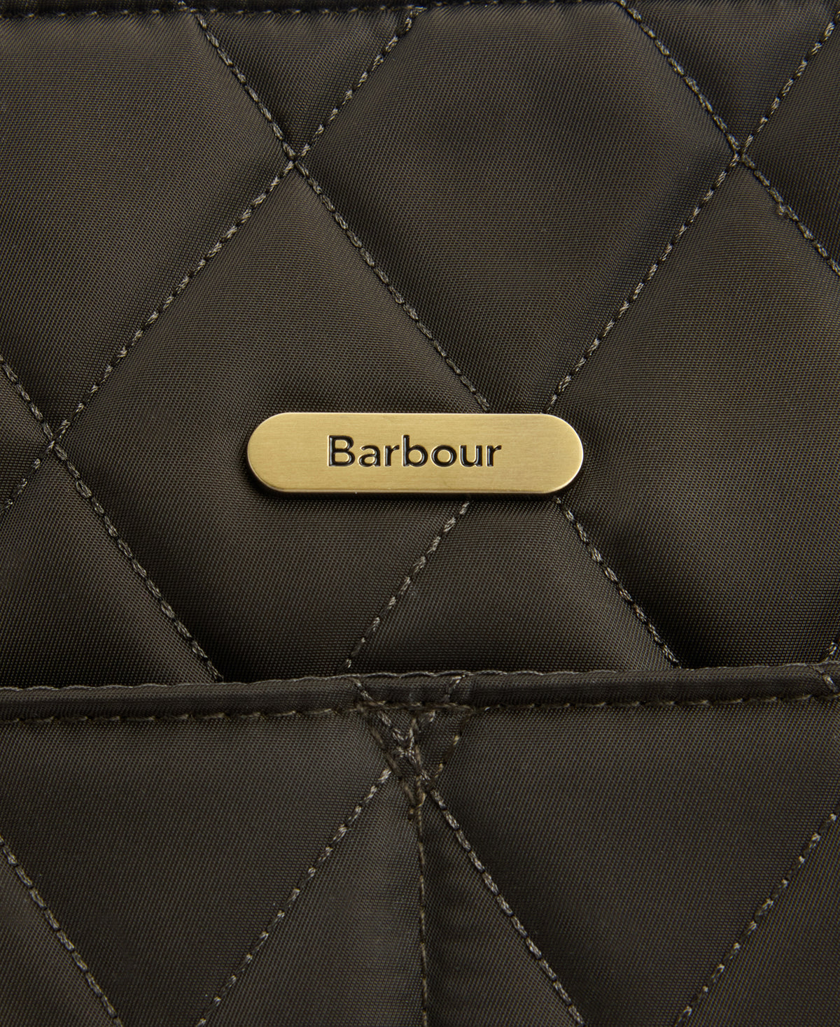 Quilted Tote Bag - Olive