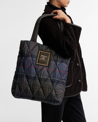 Tartan Arlene Quilted Tote Bag - Shadow Classic Tartan