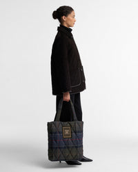 Tartan Arlene Quilted Tote Bag - Shadow Classic Tartan