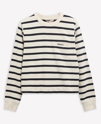 Aylesby Striped Sweatshirt - Cloud/Dark Navy Stripe