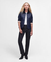 Deveron Quilted Jacket - Navy/Pale Pink