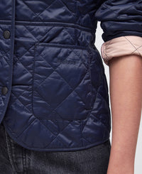 Deveron Quilted Jacket - Navy/Pale Pink