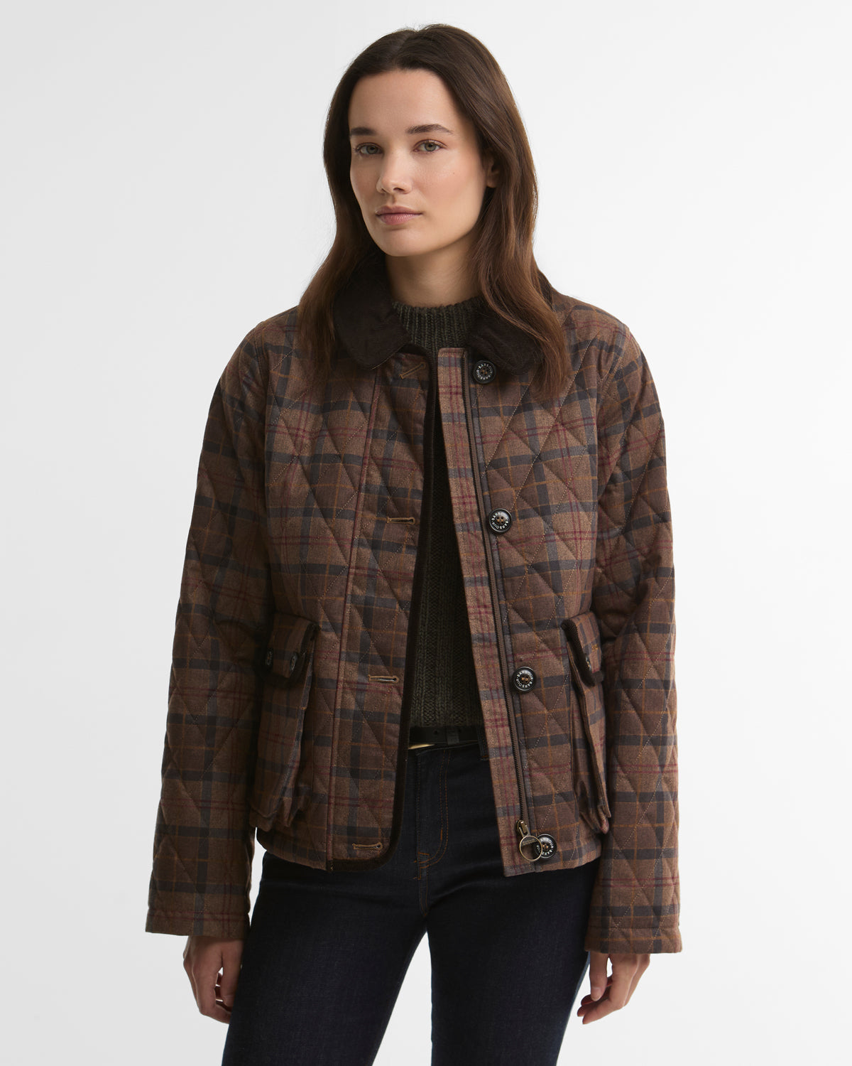 Louden Quilted Jacket - Muted Tartan