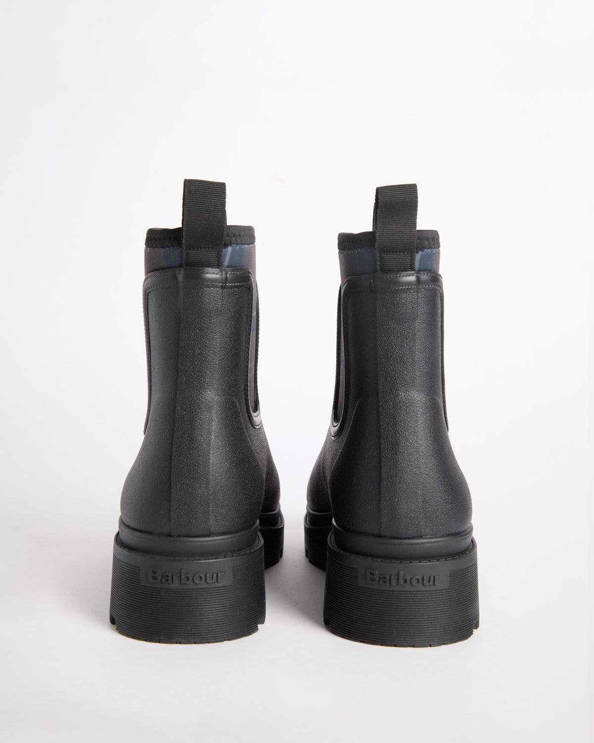 Cynthia Chelsea Welly - Black/Shadow Tartan