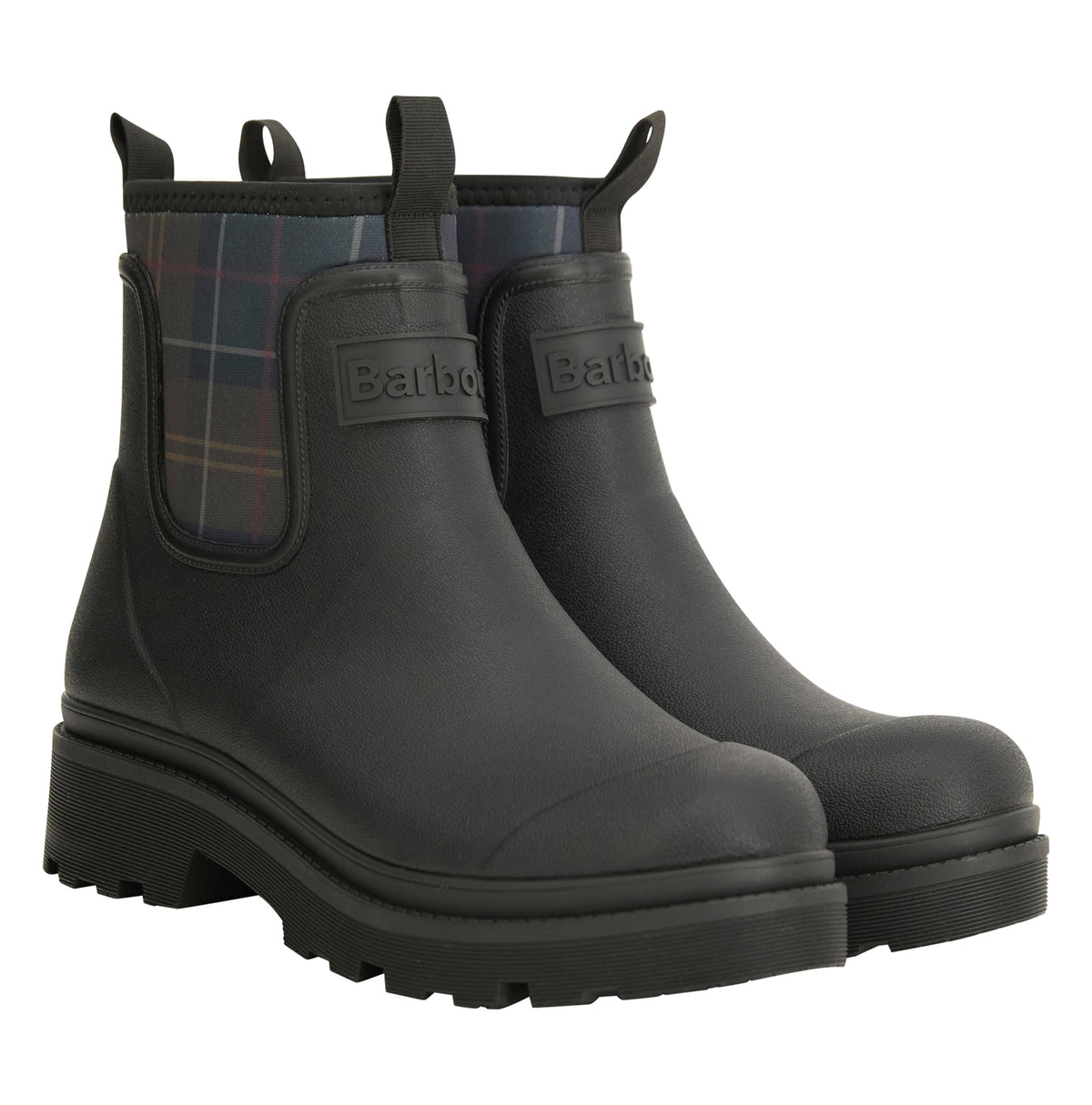 Cynthia Chelsea Welly - Black/Shadow Tartan