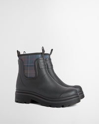 Cynthia Chelsea Welly - Black/Shadow Tartan