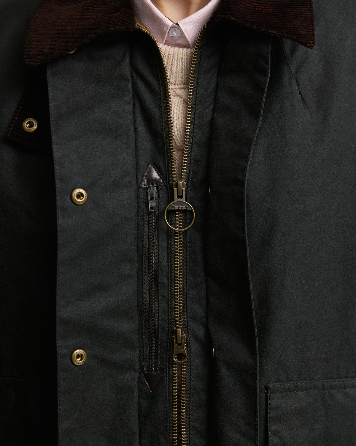 Modern Border Wax Jacket - Sage/Classic