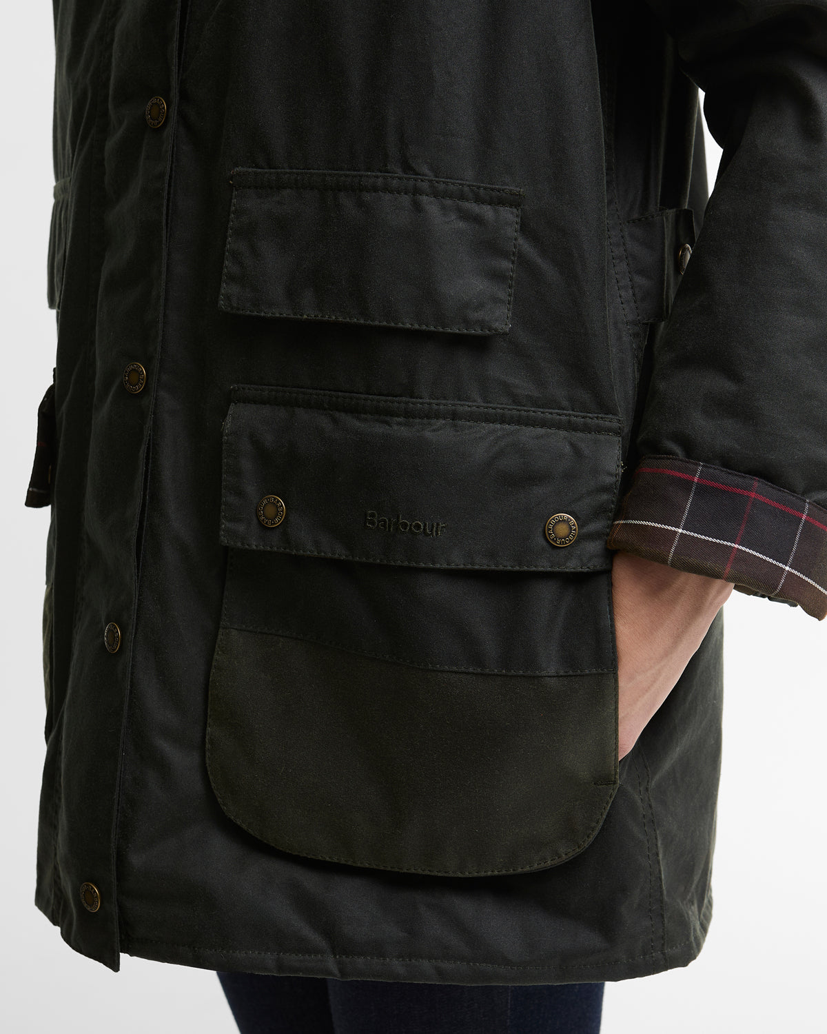 Modern Border Wax Jacket - Sage/Classic