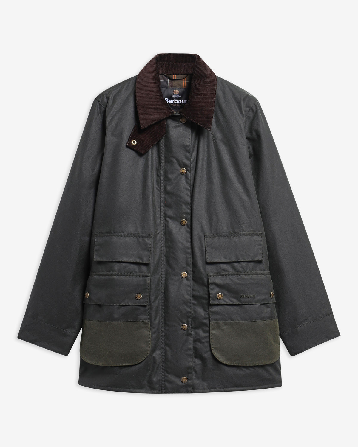 Modern Border Wax Jacket - Sage/Classic