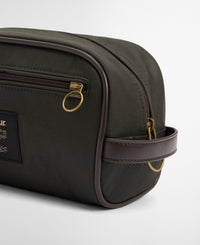 Wax Washbag - Olive/Beacon