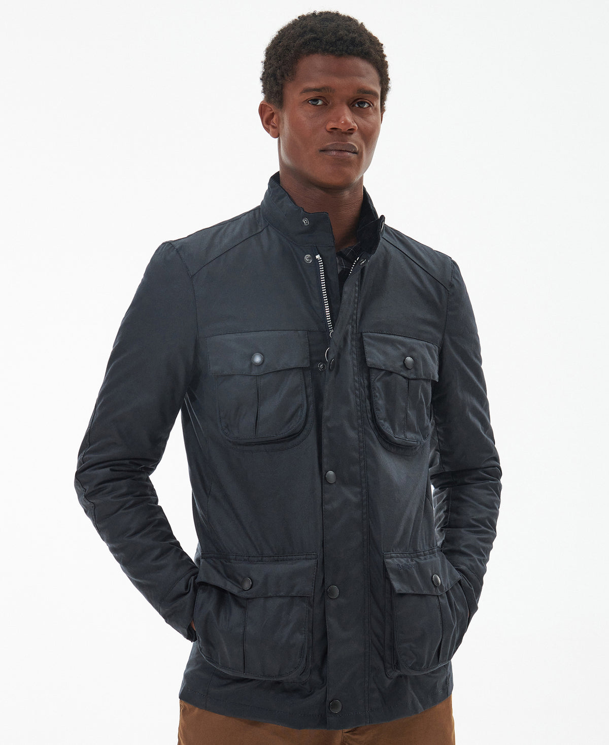 Corbridge Wax Jacket - Navy/Classic