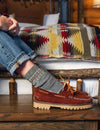 Lambswool Socks - Charcoal/Yellow/Moss/Red