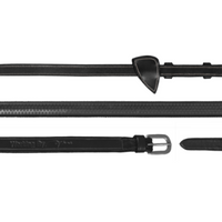 Working 1/2" Rubber Reins - Black