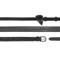 Working 5/8" Rubber Reins - Black