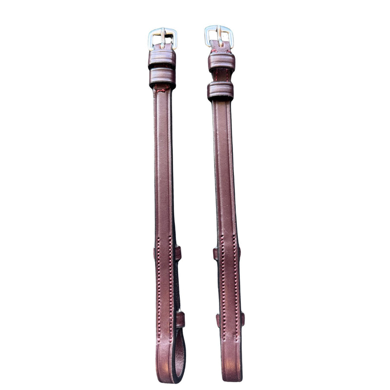 New English Cheekpieces - Brown