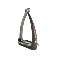 Vita Stirrup - Steel 1 Silver/Brown
