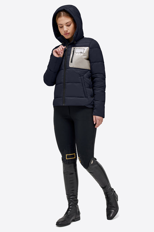 RG Quilted Puffer Jacket - Navy