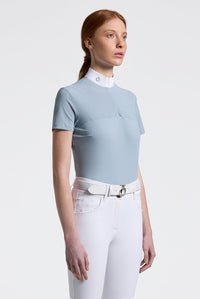 Perforated Insert S/S Shirt - Blue Fog