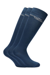 CT Jacquard Logo 3 Pack Socks - Navy
