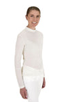 High Collar Lightweight Knit - White