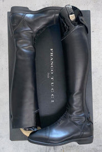 Galileo Boots - Patent Wave Top with Swarovski Crystals