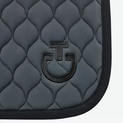 Circular Quilt Jersey Jump Pad - Grey/Black