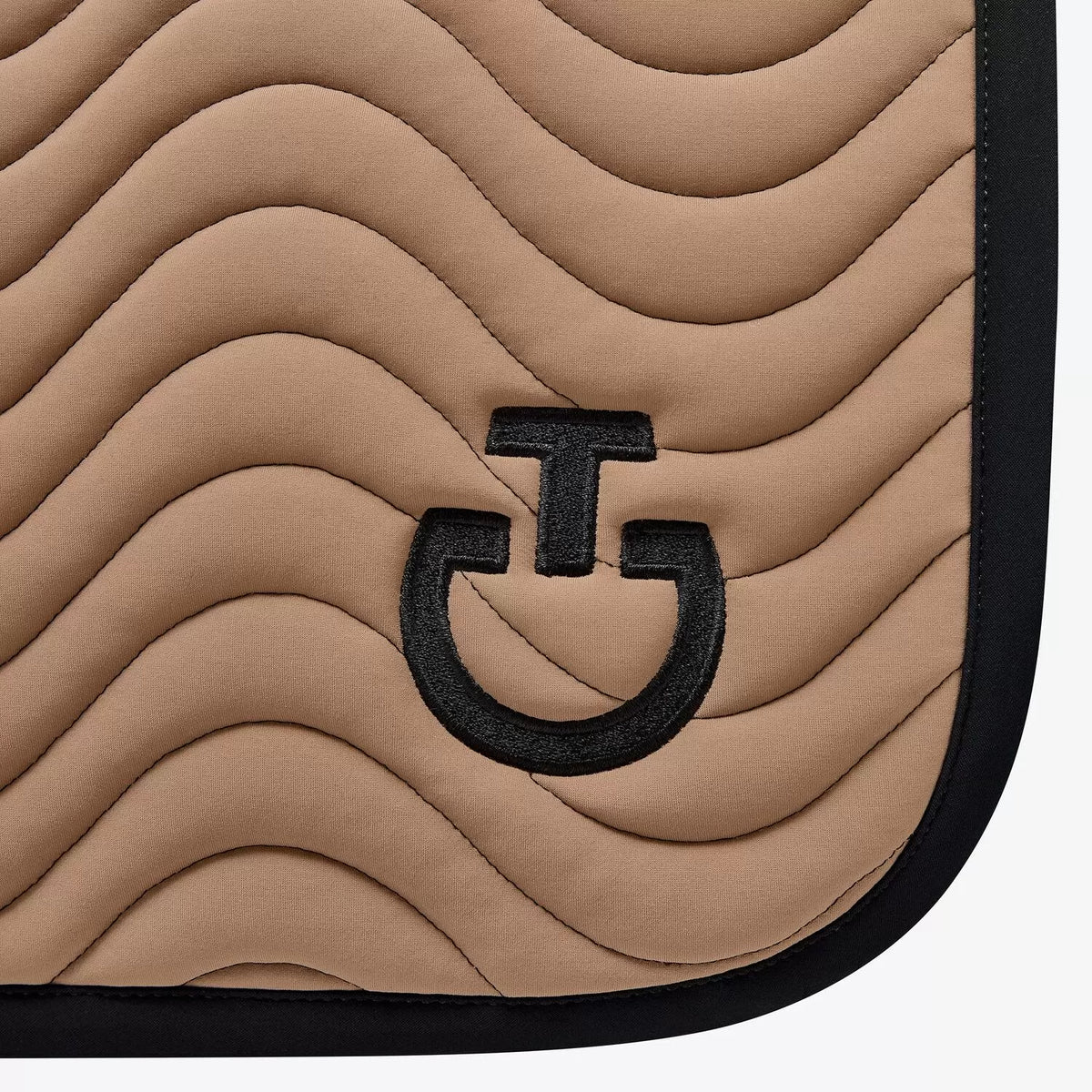 Quilted Wave Jump Pad - Biscuit/Black
