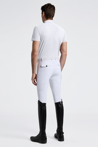 Men's S/Sleeve Jersey Shirt w Pocket - White