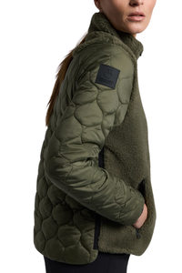 CT Teddy Bear Fleece & Nylon Zip Up Jacket FW26 - Winter Moss