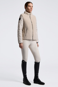 CT Teddy Bear Fleece & Nylon Zip Up Jacket FW26 - Rainy Day
