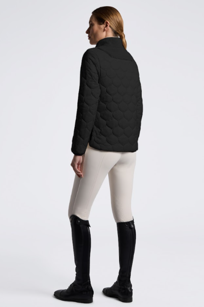 CT Teddy Bear Fleece & Nylon Zip Up Jacket FW26 - Black