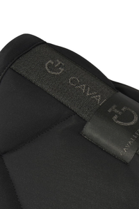 Diamond Quilted Jersey Dressage Saddle Pad - Black Full