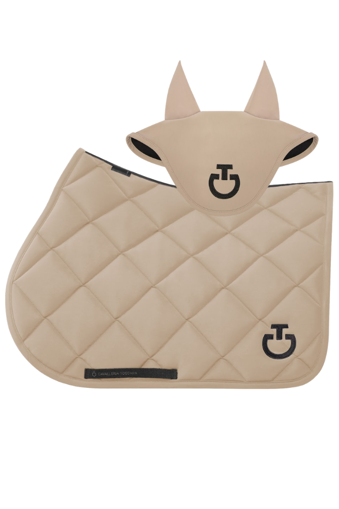 Diamond Quilted Jump Pad & Jersey Earnet - Aluminium