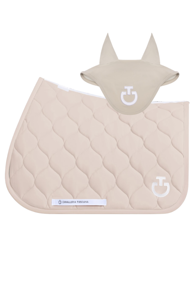 New Circular Quilted Jump Pad & Jersey Earnet - Rainy Day Full