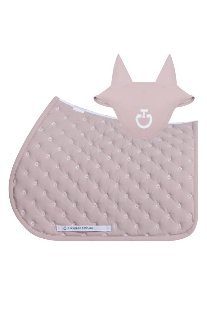 Embroidery Quilted Jump Pad & Jersey Earnet - Violet Ice