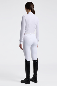 CT L/S Competition Shirt with Embroidery - White