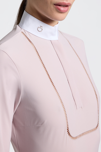 CT L/S Competition Shirt with Embroidery - Violet Ice